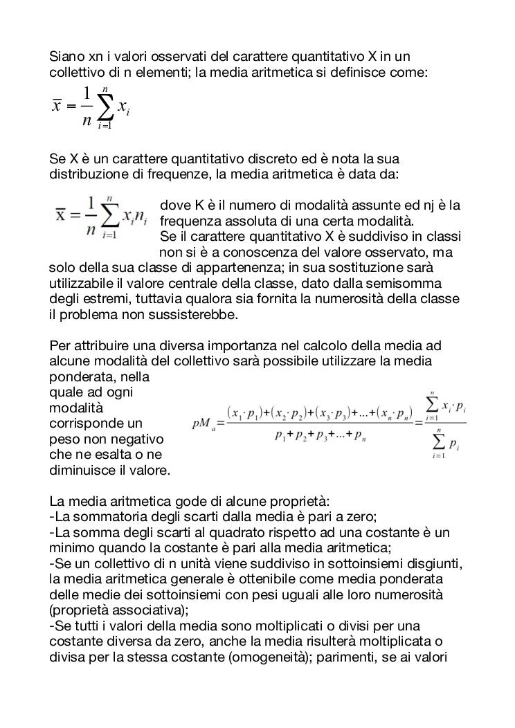 Riassunto Di Statistica Borra Officina Studenti