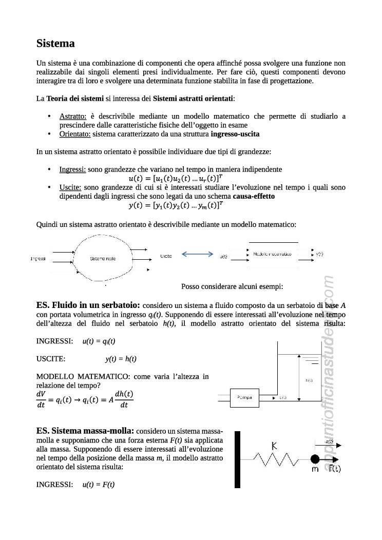 Appunti Ed Esercizi Modellistica E Simulazione - Officina Studenti